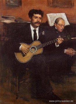Retrato de Lorenzo Pagans, tenor español, y Auguste Degas, padre Retrato de Lorenzo Pagans, tenor español, y Auguste Degas, padre
