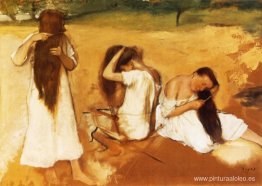 Mujeres peinándose Mujeres peinándose