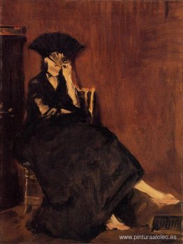Berthe Morisot con un abanico Berthe Morisot con un abanico