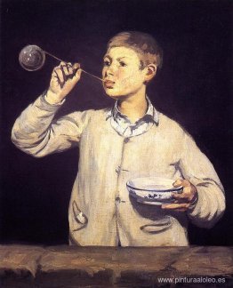 niño soplando burbujas niño soplando burbujas