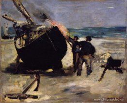 Alquitranando el barco Alquitranando el barco