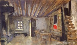 Interior del estudio, modelo para la escenografía de La Lepreuse Interior del estudio, modelo para la escenografía de La Lepreuse