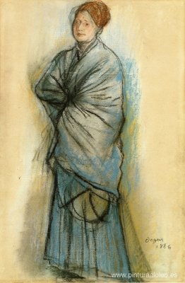 Mujer de azul (Retrato de Mlle. Helene Rouart) Mujer de azul (Retrato de Mlle. Helene Rouart)