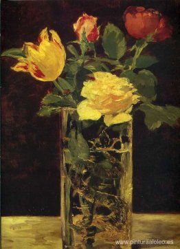 rosa y tulipán rosa y tulipán