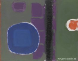 Cuadro verde y morado con disco azul: mayo de 1960 Cuadro verde y morado con disco azul: mayo de 1960