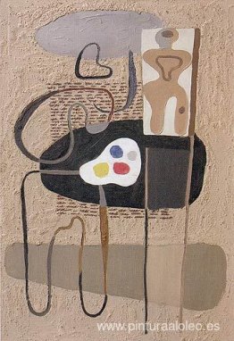 Pintor con paleta Pintor con paleta