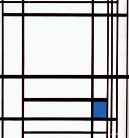 Composición con azul Composición con azul