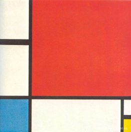 Composición con rojo, azul y amarillo. Composición con rojo, azul y amarillo.