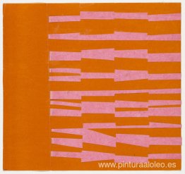 Rosa y naranja de la serie Line Form Color Rosa y naranja de la serie Line Form Color