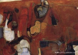 Pintura roja sin título Pintura roja sin título