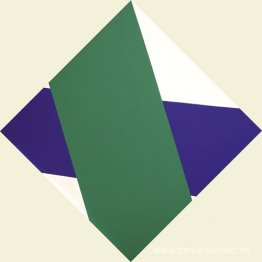 Serie cruzada verde sobre violeta Serie cruzada verde sobre violeta