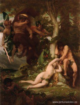 La expulsión de Adán y Eva del jardín del paraíso La expulsión de Adán y Eva del jardín del paraíso