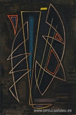 Composición en ángulo agudo sobre un fondo oscuro Composición en ángulo agudo sobre un fondo oscuro