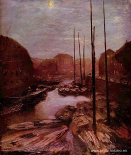 Friedrichsgracht a la luz de la luna Friedrichsgracht a la luz de la luna