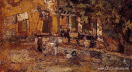 Corral con burros y gallos Corral con burros y gallos