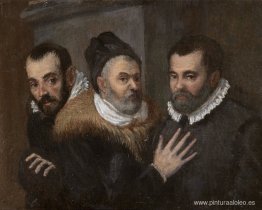 Retrato de Annibale, Ludovico y Agostino Carracci Retrato de Annibale, Ludovico y Agostino Carracci