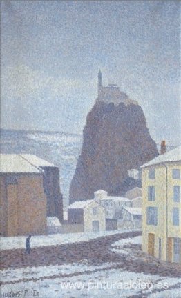 Saint-Michel d'Aiguilhe (Alto Loira) bajo la nieve Saint-Michel d'Aiguilhe (Alto Loira) bajo la nieve