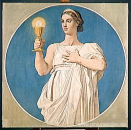 Cartón para las ventanas de la Capilla de San Fernando: Fe Cartón para las ventanas de la Capilla de San Fernando: Fe