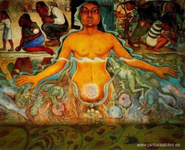 Figura que simboliza la raza asiática. Figura que simboliza la raza asiática.