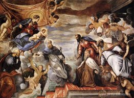 Dux Nicolò da Ponte invocando la protección de la Virgen Dux Nicolò da Ponte invocando la protección de la Virgen