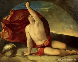 Hombre sabio con brújula y globo Hombre sabio con brújula y globo