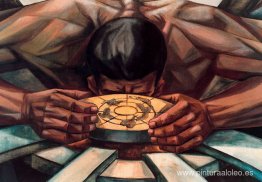 Mural de Derechos Humanos. Emblema ONU (Detalle) Mural de Derechos Humanos. Emblema ONU (Detalle)