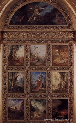 Humanidad: La Edad de Oro que representa tres escenas de la vida Humanidad: La Edad de Oro que representa tres escenas de la vida