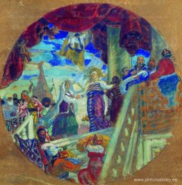 Uniendo Kazán a Rusia. Alegoría Uniendo Kazán a Rusia. Alegoría