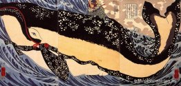 Musashi en el lomo de una ballena Musashi en el lomo de una ballena