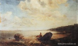 paisaje con barco paisaje con barco