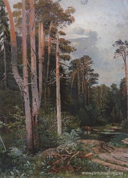 Camino forestal en Sokolniki Camino forestal en Sokolniki