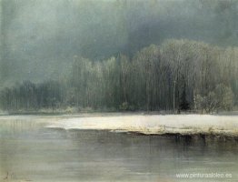 Paisaje invernal. Escarcha Paisaje invernal. Escarcha