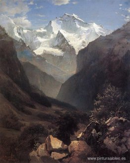 Escriba en los Alpes suizos (Monte Pequeño Ruhen) Escriba en los Alpes suizos (Monte Pequeño Ruhen)