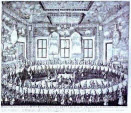La fiesta de bodas de Pedro I y Catalina en el Palacio de Invier La fiesta de bodas de Pedro I y Catalina en el Palacio de Invier