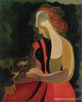 mujer con pájaros mujer con pájaros