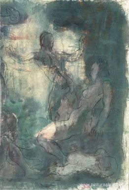 Figuras desnudas en una habitación Figuras desnudas en una habitación