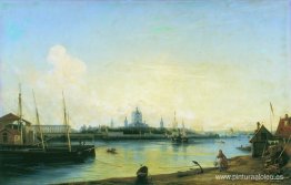 Smolny visto desde Bolshaya Okhta Smolny visto desde Bolshaya Okhta