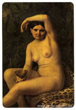 Bañista con un cuenco Bañista con un cuenco