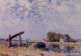 El canal de Loing en Saint Mammes El canal de Loing en Saint Mammes