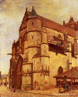 La iglesia de Moret, mañana lluviosa La iglesia de Moret, mañana lluviosa