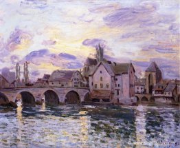 El puente de Moret al atardecer El puente de Moret al atardecer