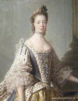Retrato de Sofía Carlota de Mecklemburgo-Strelitz, esposa del re Retrato de Sofía Carlota de Mecklemburgo-Strelitz, esposa del re
