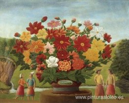 Personajes y flores Personajes y flores