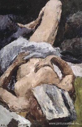 Desnudo con un periódico Desnudo con un periódico