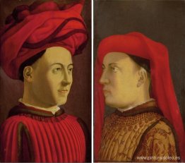 Retratos de dos miembros de la familia Medici. Retratos de dos miembros de la familia Medici.