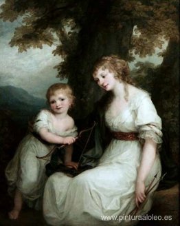 Juliane von Krüdener y su hijo Paul Juliane von Krüdener y su hijo Paul