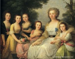 Retrato de la condesa A S Protasova con sus sobrinas Retrato de la condesa A S Protasova con sus sobrinas