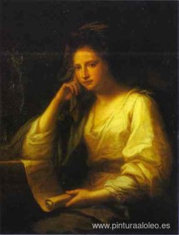 Retrato de una mujer joven como una sibila Retrato de una mujer joven como una sibila