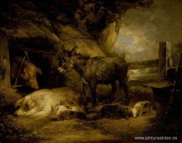 burro y cerdos burro y cerdos