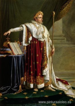Napoleón I con el traje de coronación Napoleón I con el traje de coronación